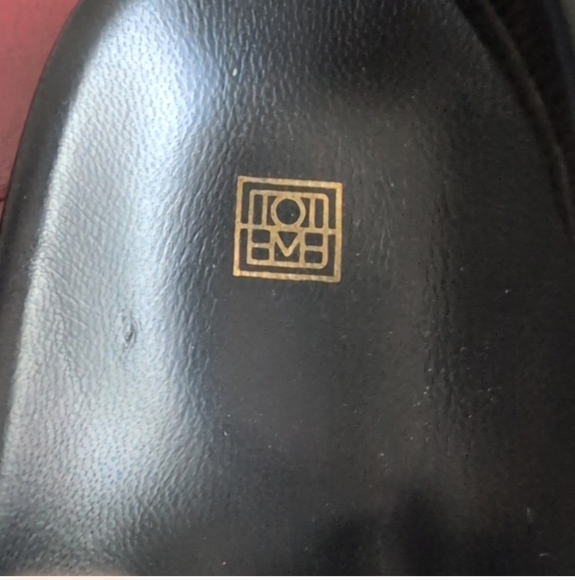 Toteme The Chunky Black Canvas Leather Flat Dad Style Sandals Women’s 40 US 9 - Picture 8 of 9